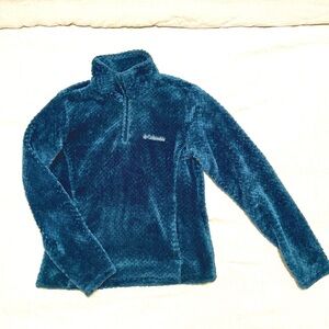 Colombia soft thick fleece microfiber pullover half zip